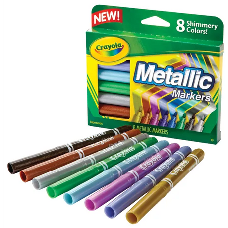 Crayola Metallic Markers - Pack of 8 - Modern Teaching Aids NZ