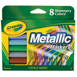 Crayola Metallic Markers - Pack of 8 - Modern Teaching Aids NZ