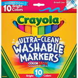 Crayola Bright Broadline Markers - Pack of 10 - Modern Teaching Aids NZ