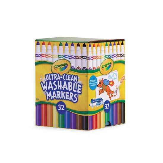 Crayola Broadline Washable Markers - Tub of 32 - Modern Teaching Aids NZ