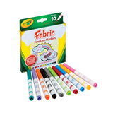 Crayola Bright Fabric Markers - Pack of 10 - Modern Teaching Aids NZ