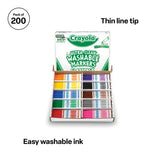 Crayola Thin Line Washable Markers - Pack of 200 - Modern Teaching Aids NZ
