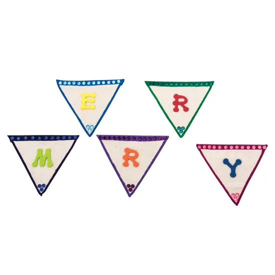 Calico Buntings - Triangle Shape - Pack of 10 - Modern Teaching Aids NZ