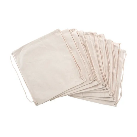 Calico Drawstring Backpack - Pack of 10 - Modern Teaching Aids NZ