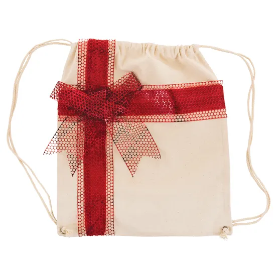 Calico Drawstring Backpack - Pack of 10 - Modern Teaching Aids NZ