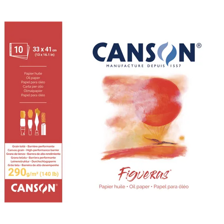 Canvas Paper Pad (330 x 410mm) 290gsm - 10 Sheets - Modern Teaching Aids NZ