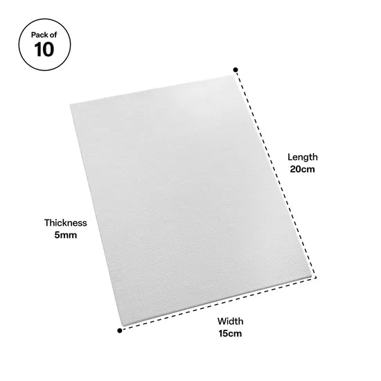 Creatistics Canvas Slate Boards 15 x 20 cm- Pack of 10 - Modern Teaching Aids NZ