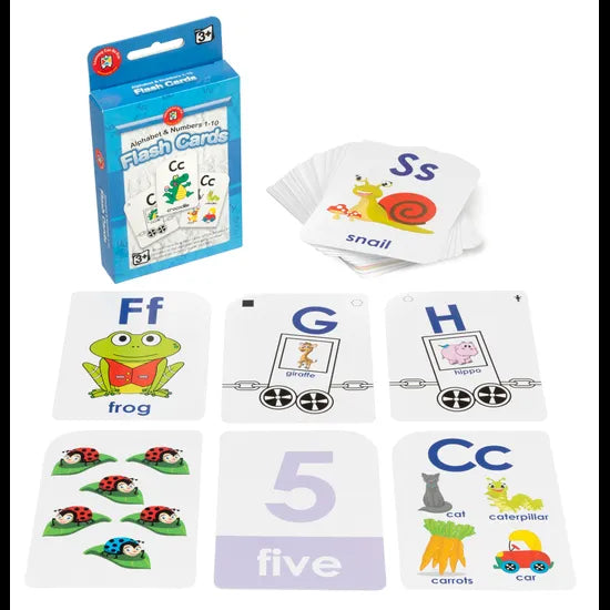 Flash Cards - Alphabet & Numbers 1-10 - Modern Teaching Aids NZ