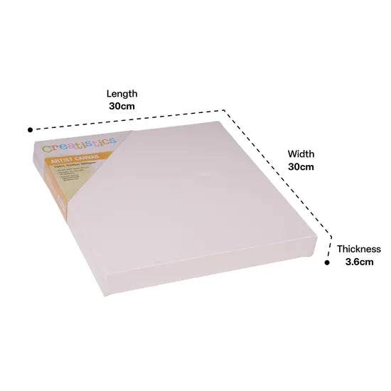 Thick Stretched Canvas - 30x30cm (3.6cm thick) - Modern Teaching Aids NZ