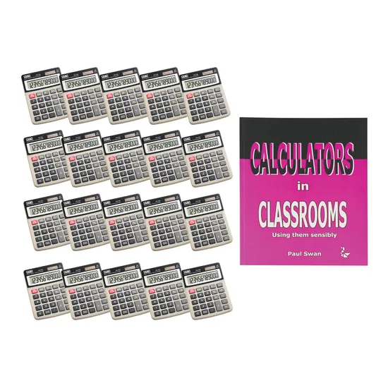 Teachables Desktop Calculator - Set of 20 with Bonus Book - Modern Teaching Aids NZ