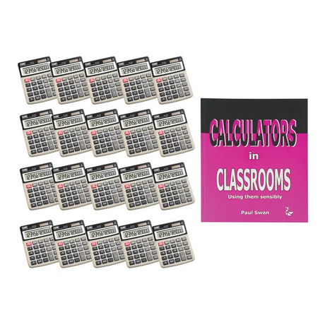 Teachables Desktop Calculator - Set of 20 with Bonus Book - Modern Teaching Aids NZ