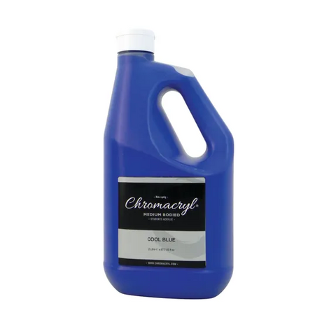 Chromacryl Acrylic Paint - Cool Blue 2 Litre - Modern Teaching Aids NZ