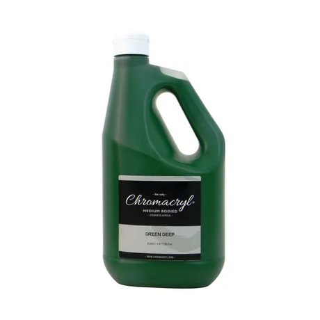 Chromacryl Acrylic Paint - Green Deep 2 Litre - Modern Teaching Aids NZ
