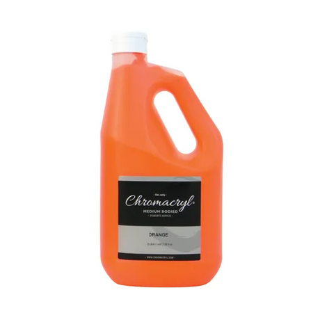 Chromacryl Acrylic Paint - Orange 2 Litre - Modern Teaching Aids NZ