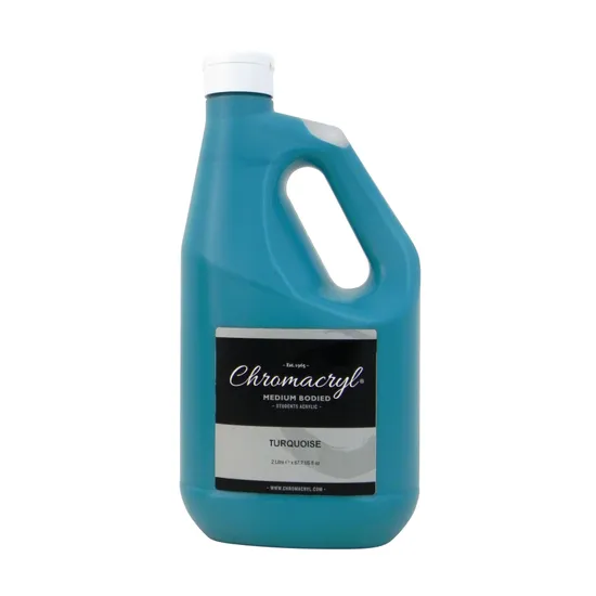 Chromacryl Acrylic Paint 2L – Turquoise - Modern Teaching Aids NZ