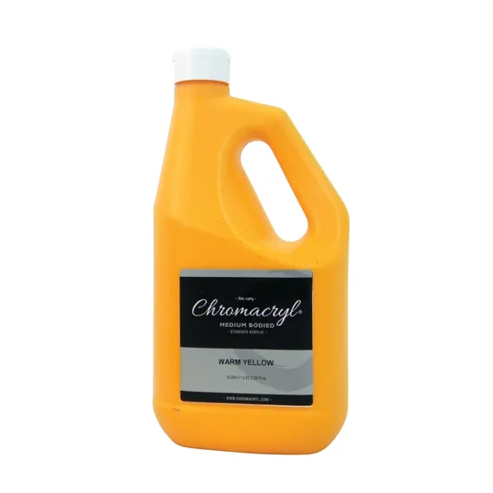 Chromacryl Acrylic Paint 2L - Warm Yellow - Modern Teaching Aids NZ