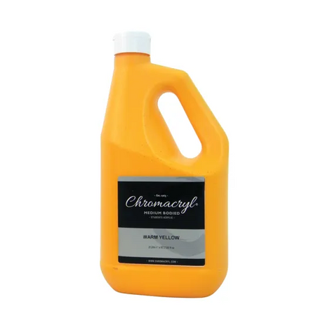 Chromacryl Acrylic Paint 2L - Warm Yellow - Modern Teaching Aids NZ