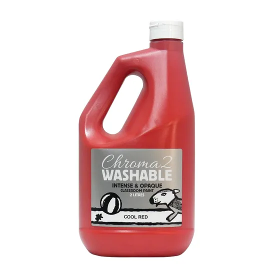 Chroma 2 Cool Red 2 Litre Paint - Modern Teaching Aids NZ