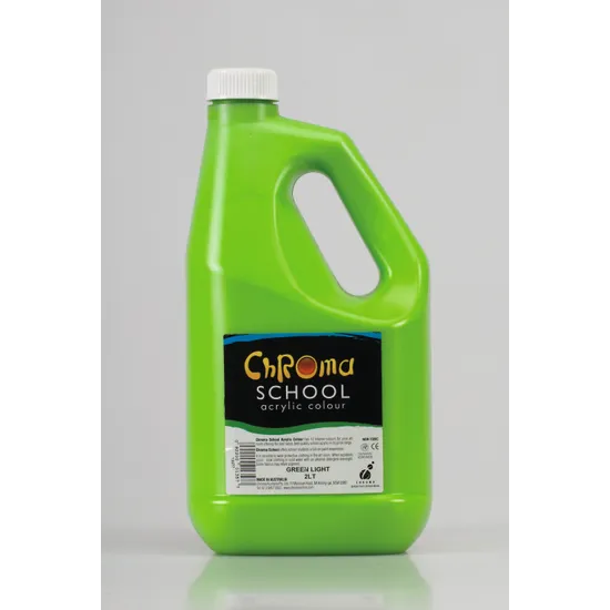 Chroma School Paint - Green Light 2 Litre - Modern Teaching Aids NZ