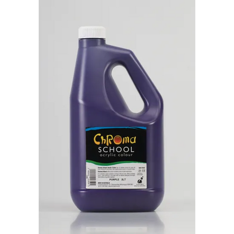 Chroma School Paint - Purple 2 Litre - Modern Teaching Aids NZ