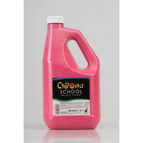 Chroma School Paint - Magenta 2 Litre - Modern Teaching Aids NZ