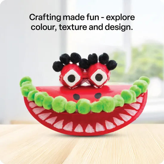 Creatistics Neon Pom Poms Assorted Sizes- Pack of 150 - Modern Teaching Aids NZ