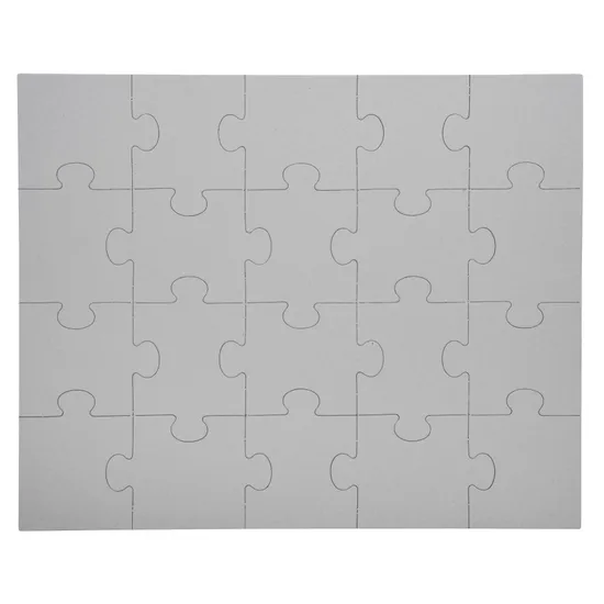 Blank Cardboard Puzzles - Pack of 20 - Modern Teaching Aids NZ