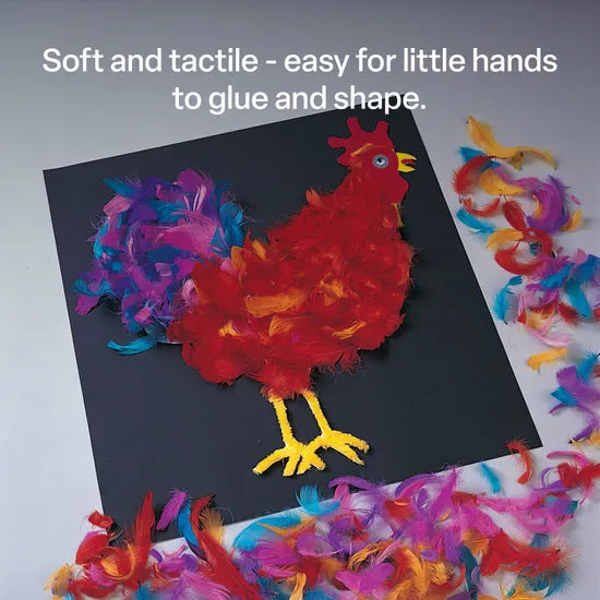 Creatistics Short Feathers - Pack of 50 - Modern Teaching Aids NZ