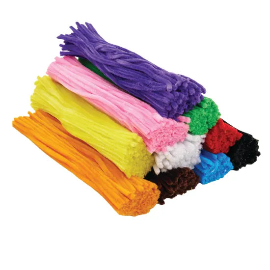 Creatistics Assorted Pipe Cleaners Class Pack 30 cm- Pack of 1000 - Modern Teaching Aids NZ