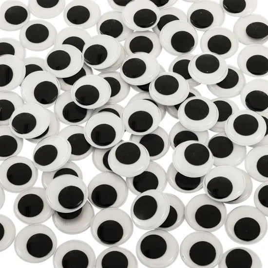 Adhesive Joggle Eyes 2.5 cm - Pack of 100 - Modern Teaching Aids NZ