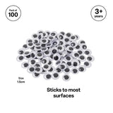 Joggle Eyes 15 mm - Pack of 100 - Modern Teaching Aids NZ