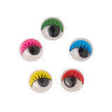 Coloured Eyes with Lashes 1.5 cm - Pack of 100