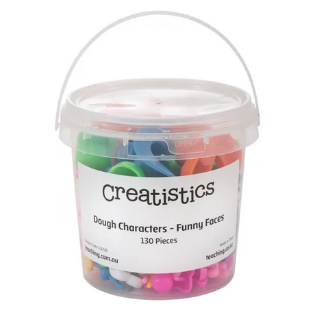 Creatistics Dough Characters Funny Faces- Pack of 130 - Modern Teaching Aids NZ