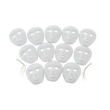 White Plastic Masks - Pack of 12 - Modern Teaching Aids NZ