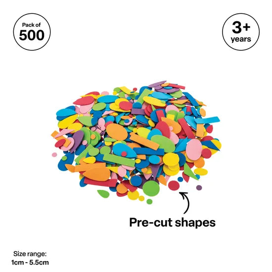 Foam Shapes - Pack of 500 - Modern Teaching Aids NZ