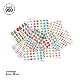 Adhesive Rhinestones 950 Pieces - Modern Teaching Aids NZ