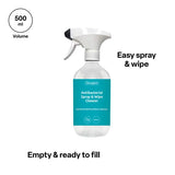 Cleangiene Antibacterial Spray & Wipe Spray Bottle - Empty, 500 mL
