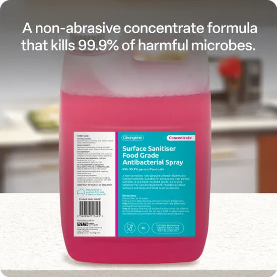 Cleangiene Surface Sanitiser Food Grade Anti Bacterial Concentrate - 5 L - Modern Teaching Aids NZ