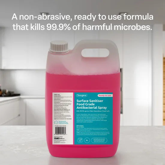 Cleangiene Surface Sanitiser Food Grade Anti Bacterial RTU - 5 L - Modern Teaching Aids NZ