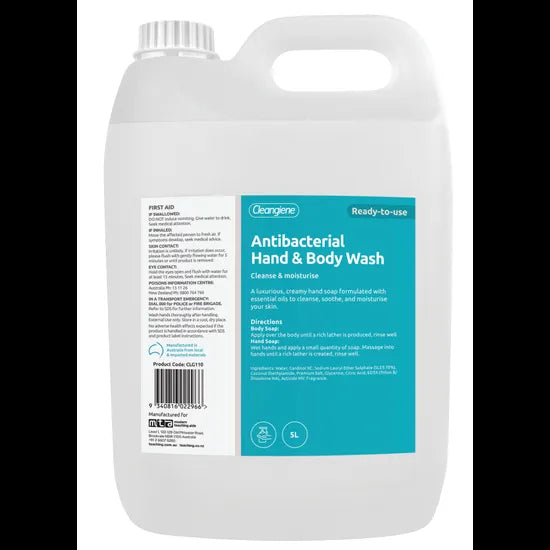Antibacterial Hand & Body Wash - 5 L - Modern Teaching Aids NZ