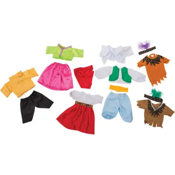 Baby Dolls with Multicultural Clothes 21 cm (H) - Set of 6 - Modern Teaching Aids NZ