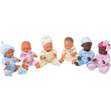 Baby Dolls with Assorted Clothes 32 cm (H) Set of 6 - Modern Teaching Aids NZ