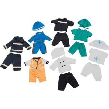Professions Doll Clothes - 38cm - Set of 6 - Modern Teaching Aids NZ