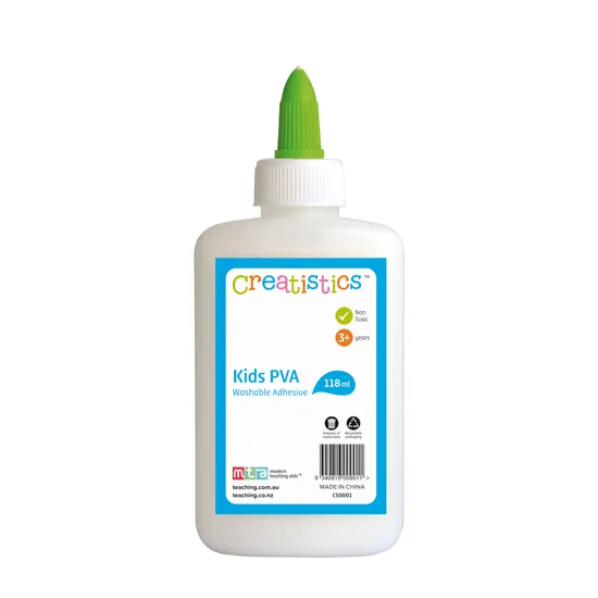 Creatistics Washable School Glue 118 ml- Pack of 12 - Modern Teaching Aids NZ