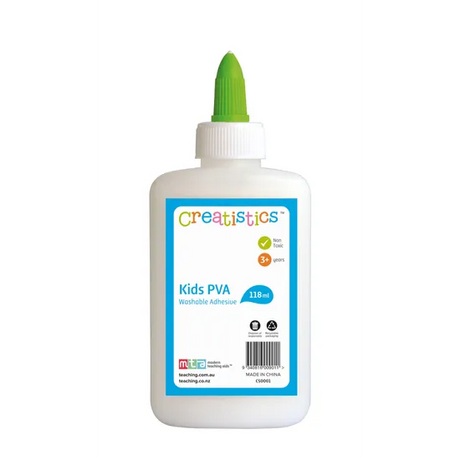 Creatistics Washable School Glue 118 ml- Pack of 12 - Modern Teaching Aids NZ