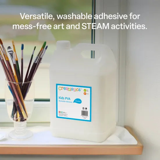 Creatistics PVA Washable School Glue 5 Litres - Modern Teaching Aids NZ