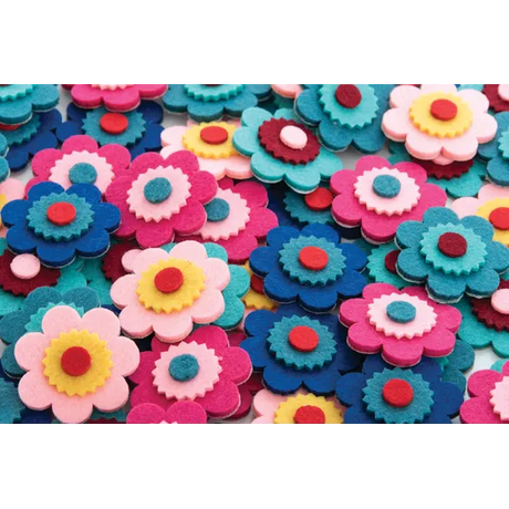 Felt Flowers - Pack of 100 - Modern Teaching Aids NZ