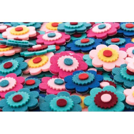 Felt Flowers - Pack of 100 - Modern Teaching Aids NZ