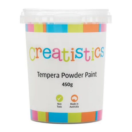 Creatistics Powder Paint - White 450g - Modern Teaching Aids NZ