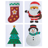 Creatistics Christmas Sand Art Shapes - Pack of 20 - Modern Teaching Aids NZ